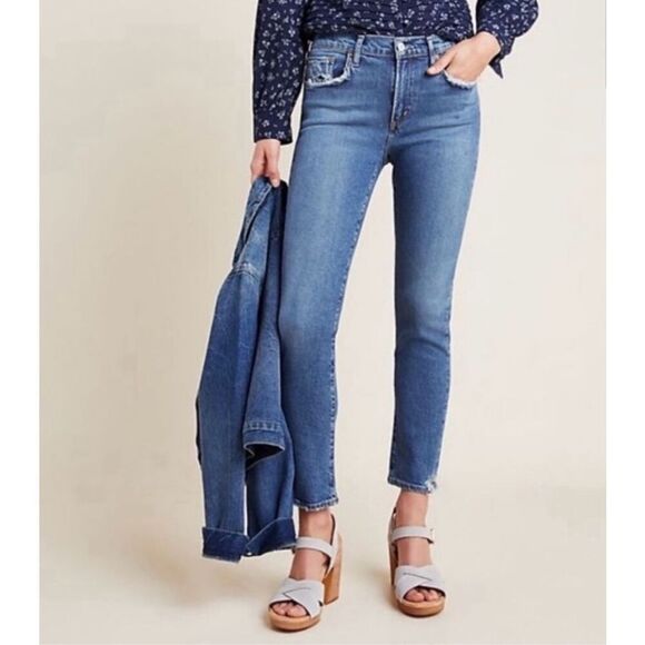 AGOLDE Tony Mid Rise Straight Jeans Size 26 Blue - Picture 1 of 10